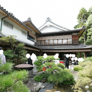 庭園神前式 退場|468670さんの京都洛東迎賓館の写真(455741)