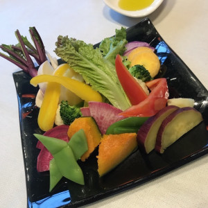 美味しすぎた新鮮野菜のバーニャカウダ|469650さんのヴェントモデルノ 【RISTORANTE vento moderno】（ウエディング取扱終了）の写真(464503)