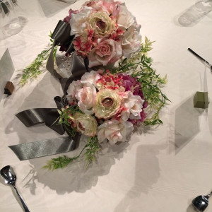 ゲストテーブル装花|470459さんの小さな結婚式　京都店の写真(499054)