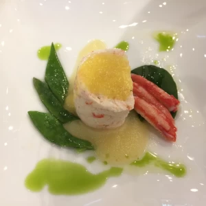 ズワイガニのフラン りんごとパイナップルのソース|474208さんのヴィヴァン・ヴェール(vivantvert)（営業終了）の写真(475987)