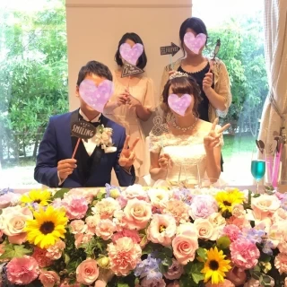 高砂♪フラットでゲストとも近い♪フォトプロップス持ち込みOK