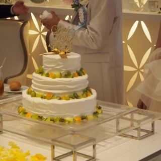 プランナーさんやシェフと相談した、オリジナルケーキが可能