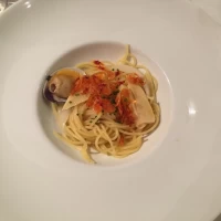 旬の食材を使用したパスタ