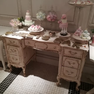 ウェルカムスペースはとても、かわいいお部屋でした。