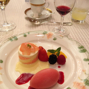 披露宴で出たデザート|476171さんのホテルマリナーズコート東京の写真(495596)