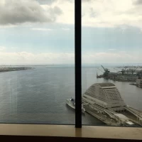 最上階の披露宴会場からの景色