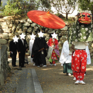 獅子舞と花嫁行列|476429さんの岸和田グランドホールの写真(520227)