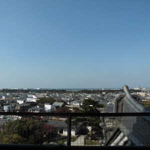 岸和田城からの眺めの様子 遠くには海も見えます|476429さんの岸和田グランドホールの写真(520245)