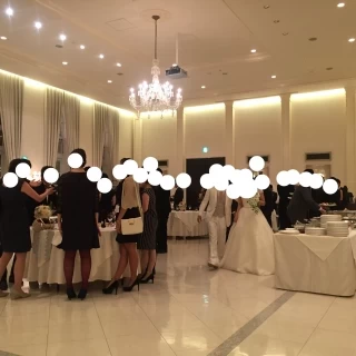 披露宴会場が二次会会場になったところ