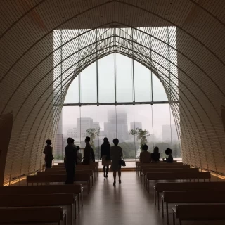 雨の日でしたが、意外と明るく開放感がありました