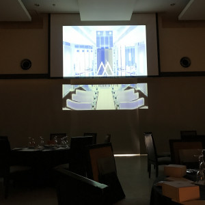 スクリーンは会場全体の壁を使って投影するようです|477938さんのアルカーサルアヴィオの写真(500865)