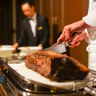 ホテル自慢のローストビーフ