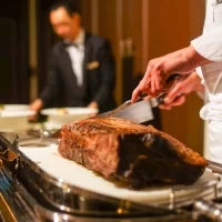 ホテル自慢のローストビーフ