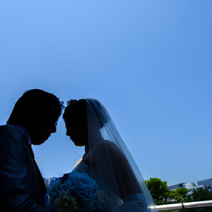 追加料金なしで屋外(バルコニー)での写真が撮影可能です|478550さんの小さな結婚式 品川ベイサイド店（営業終了）の写真(494065)