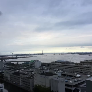 打合せ室から見えた夜景