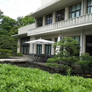 庭からの会場です。