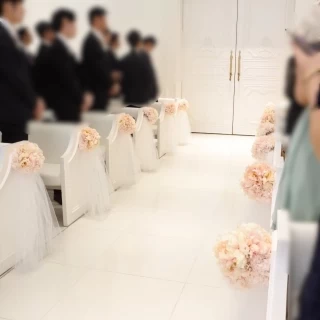 明るくてドレスもより一層素敵でした。