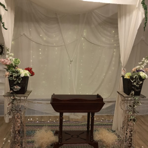 チャペル祭壇。|479910さんのフュージョンウエディング FUSION weddingの写真(510748)