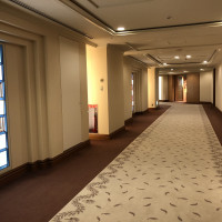 挙式場がある階の、廊下