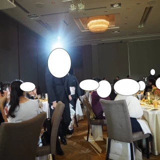 披露宴会場の雰囲気