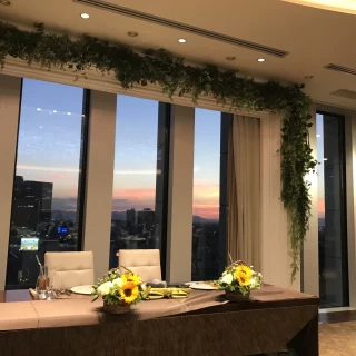 披露宴会場からの夜景