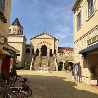 チャペル遠景 ヨーロッパの街並みみたいです。
