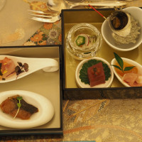 お料理でお重が出てきて興奮！
