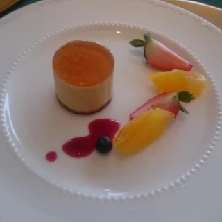 デザートがとてもおいしかった。