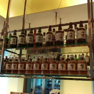 カウンターバーのお酒類