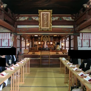 神前式の開始前の様子
