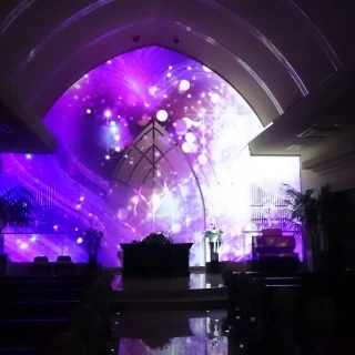 プロジェクションマッピングの演出ができます。