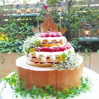 ネイキッドケーキにしました