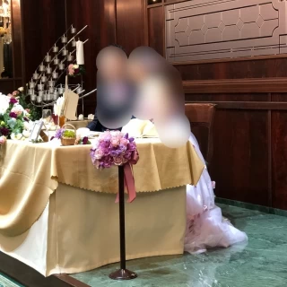 ブーケスタンドがあって素晴らしいと思いました