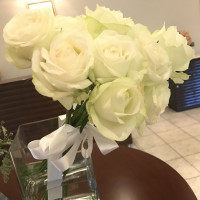 ブーケブートニアセレモニーに使用した白いバラです。