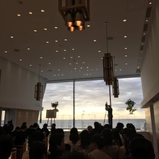 私達の入場前です