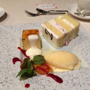 デザート（ケーキとアイスなど）|484361さんの小さな結婚式　京都店の写真(669837)