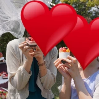 ゲストがガーデンで撮影