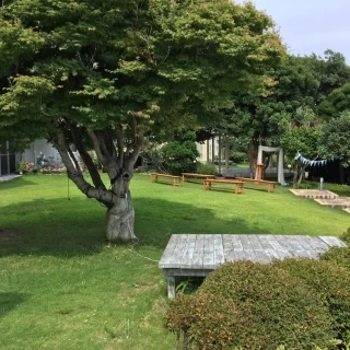 広いガーデン。