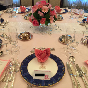 食事会テーブルの飾りつけ|484970さんのホテルモントレ神戸&アマリーの写真(542756)