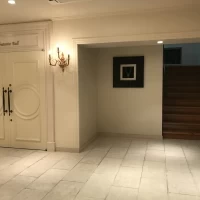 会談の横が受付スペース