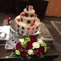 不思議の国のアリスがテーマのケーキを作って頂きました♪
