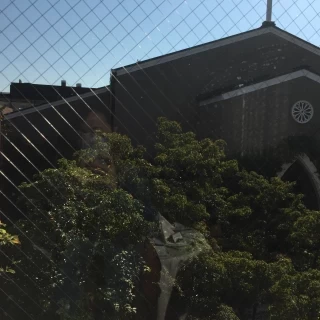 披露宴会場から見た教会