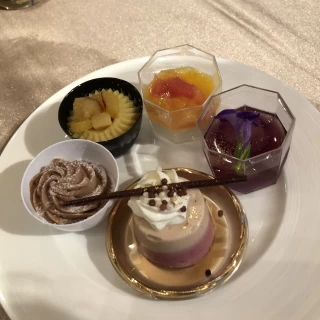 デザートブュッフェの一部。他にも色々種類ありました
