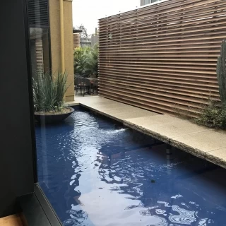 当日天気が悪かったですが、チャペル内からの外の景色