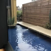 当日天気が悪かったですが、チャペル内からの外の景色