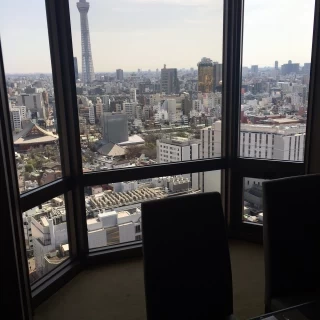 スカイツリーが見える披露宴会場