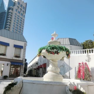 お台場の都会のビルに囲まれながらもこの空間だけ特別な空間