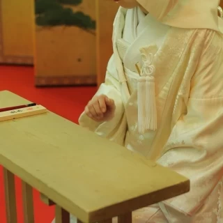 幸あわせ福むすび様に名前を書いた