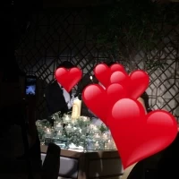キャンドルの演出がキレイでした。