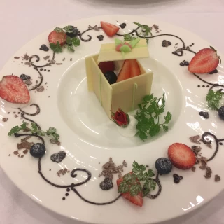 ケーキの飾り付けが可愛いかった。